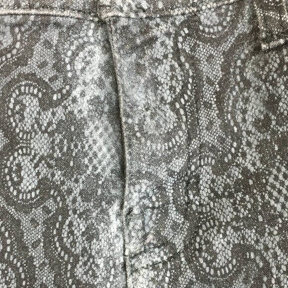 CURRENT ELLIOTT 5 Pocket Logo Hardware Black Antique Lace The Ankle Skinny Jeans - Picture 12 of 12